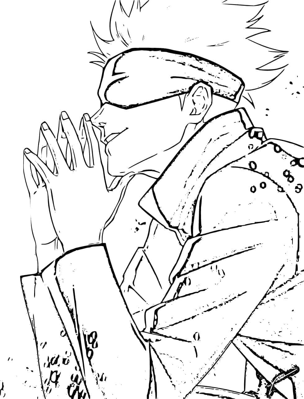 Menggambar Gojo Satoru