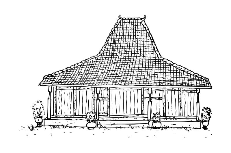 Rumah Joglo sangat sederhana