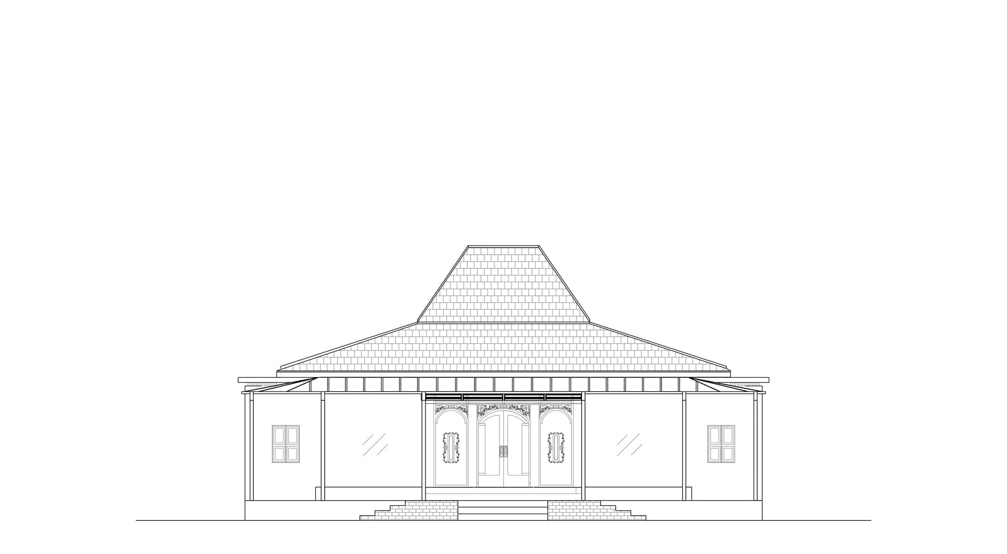 Rumah Joglo yang dapat dicetak