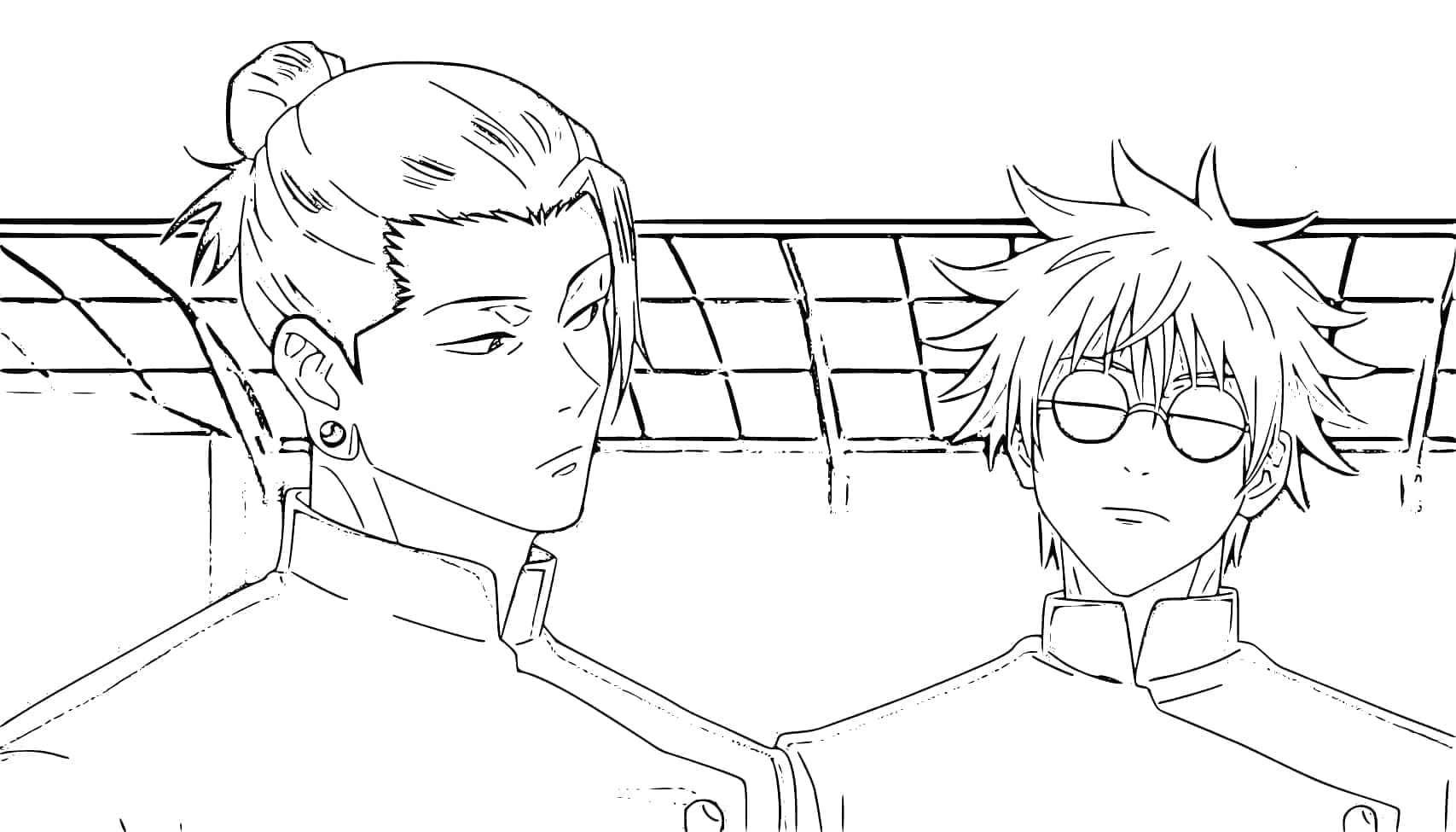 Suguru Geto dengan Gojo Satoru