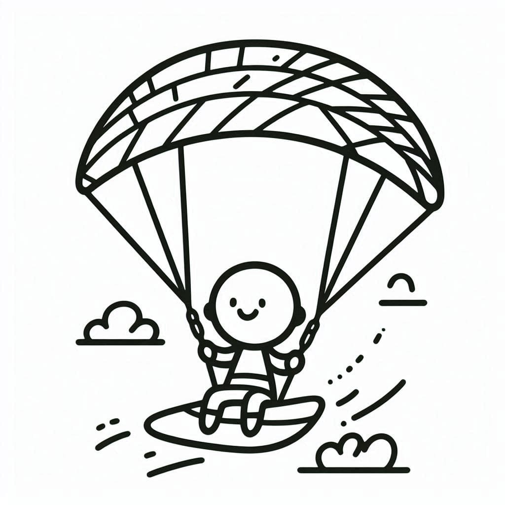 Anak bermain Paralayang