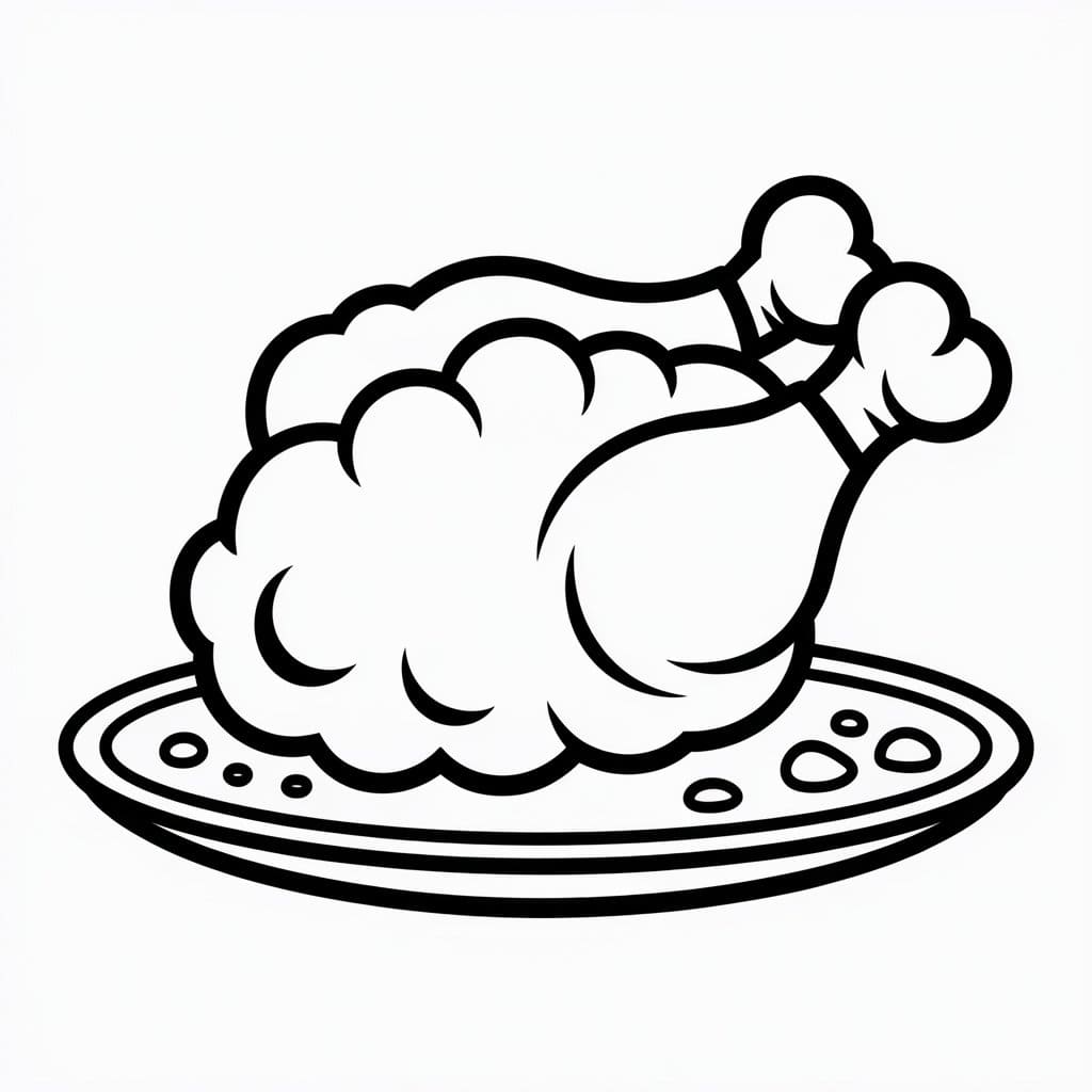 Ayam Goreng gratis cetak