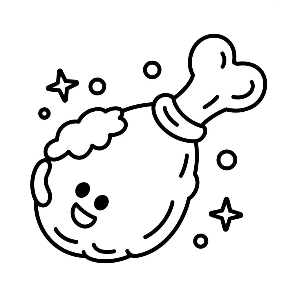 Ayam Goreng gratis yang dapat dicetak