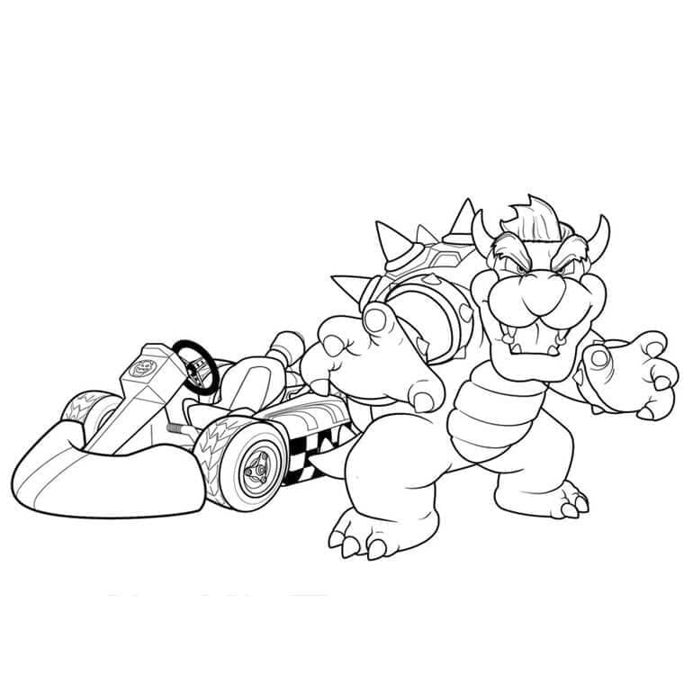 Bowser di Mario Kart