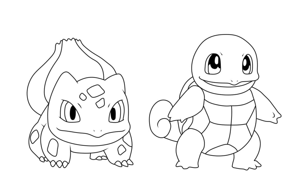 Bulbasaur dan Squirtle
