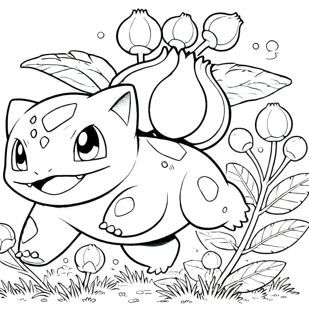 Bulbasaur yang suka bermain