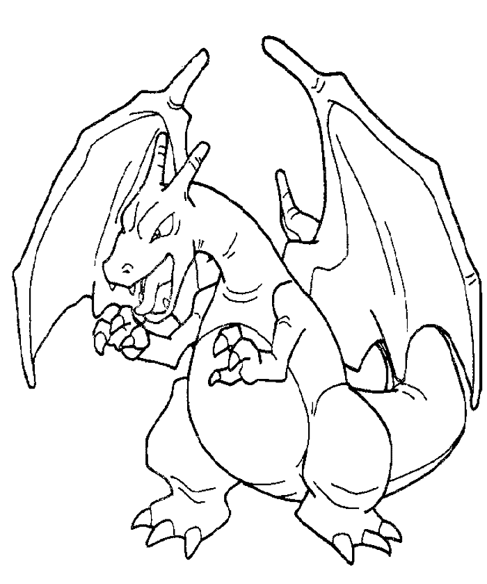 Gambar Charizard Dapat Dicetak