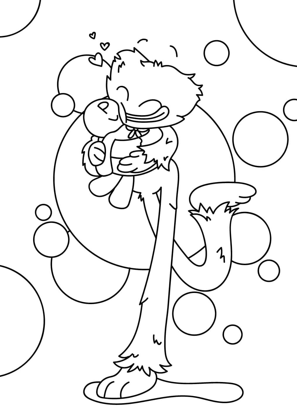 Huggy Wuggy Gratis untuk Dicetak