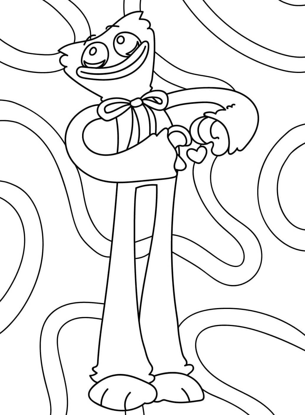 Huggy Wuggy Gratis yang Dapat Dicetak