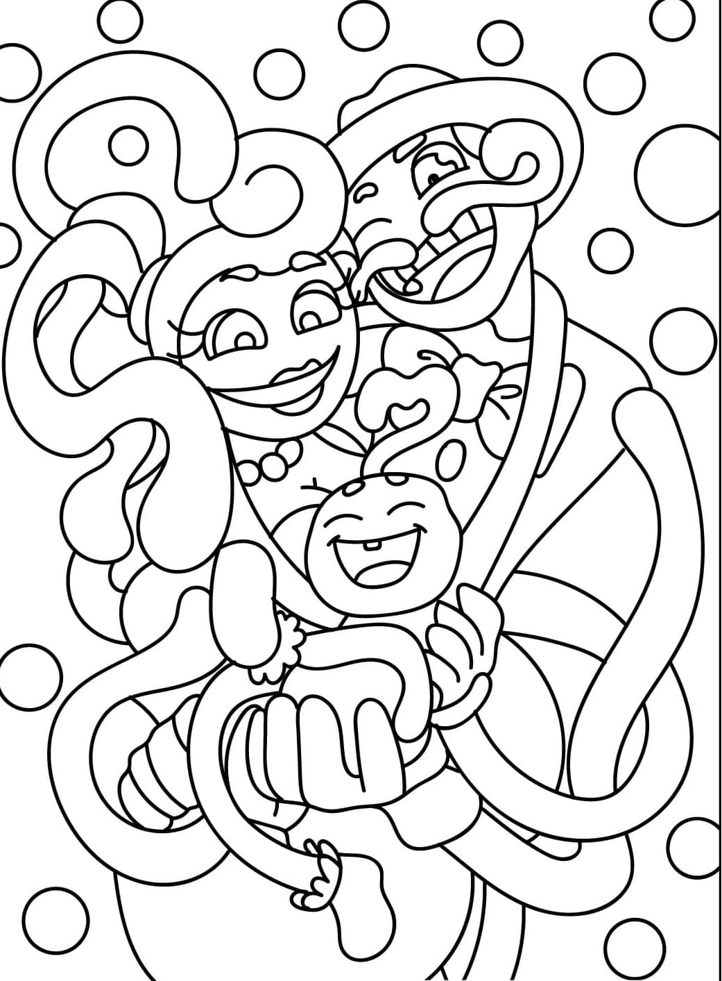 Keluarga Ibu Kaki Panjang