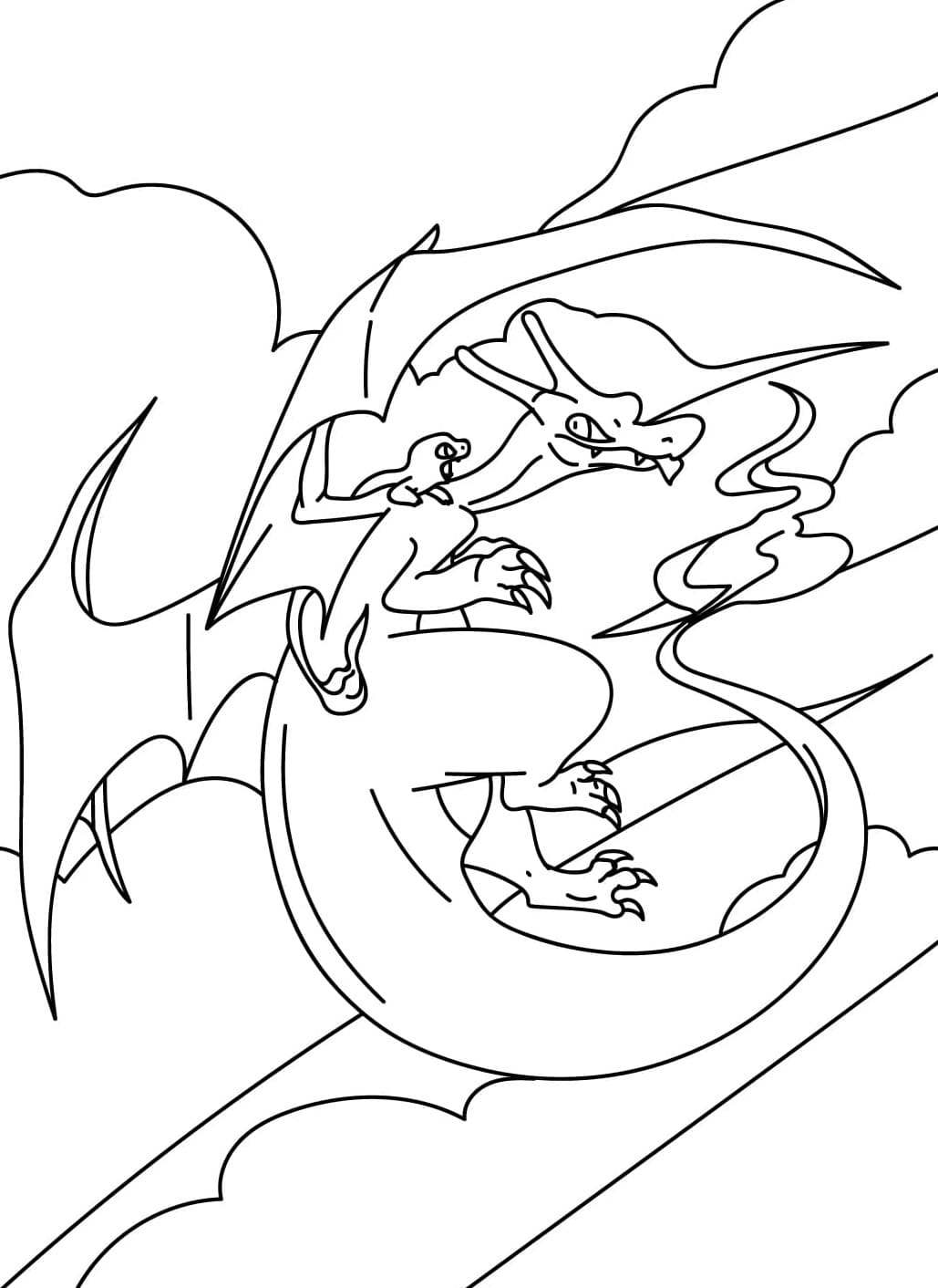 Lembar Charizard untuk Anak-anak