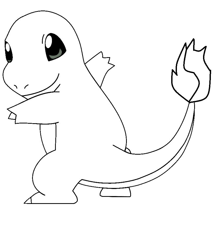 Lembar Charmander yang Dapat Dicetak