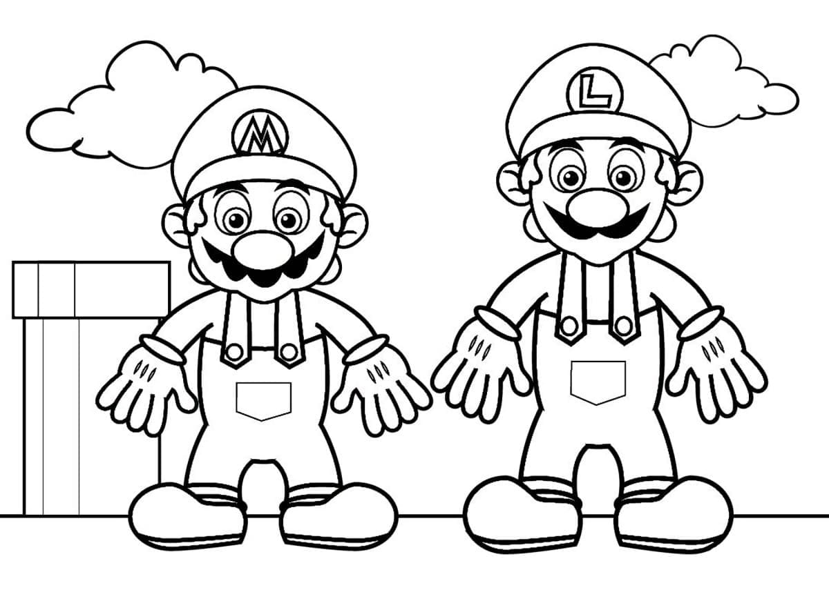 Mario dan Luigi yang sederhana