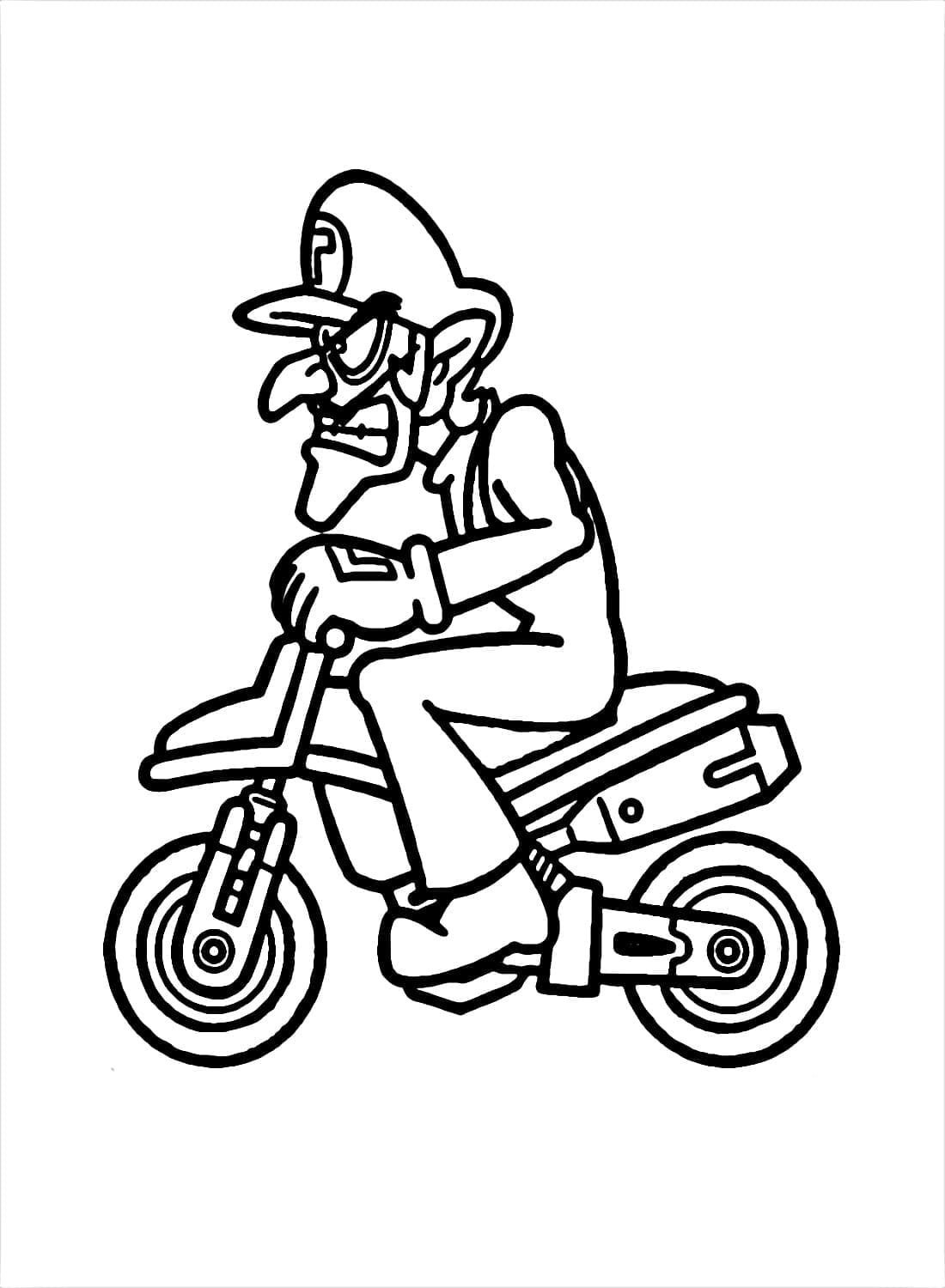 Mario Kart Waluigi