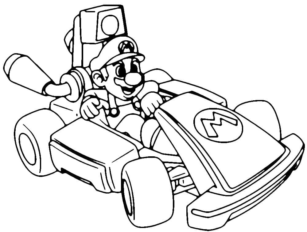 Menggambar Mario Kart