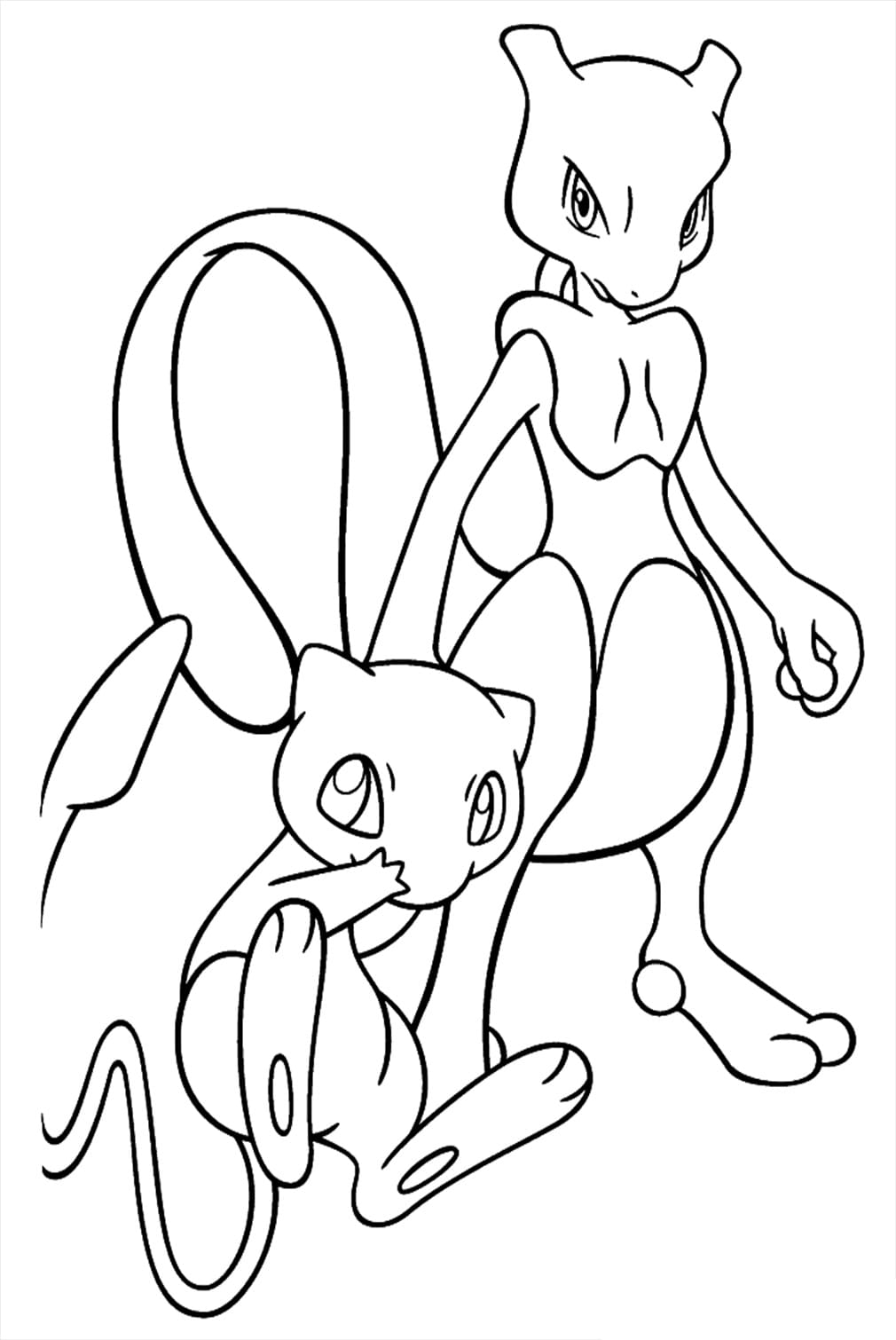 Mew dan Mewtwo lucu