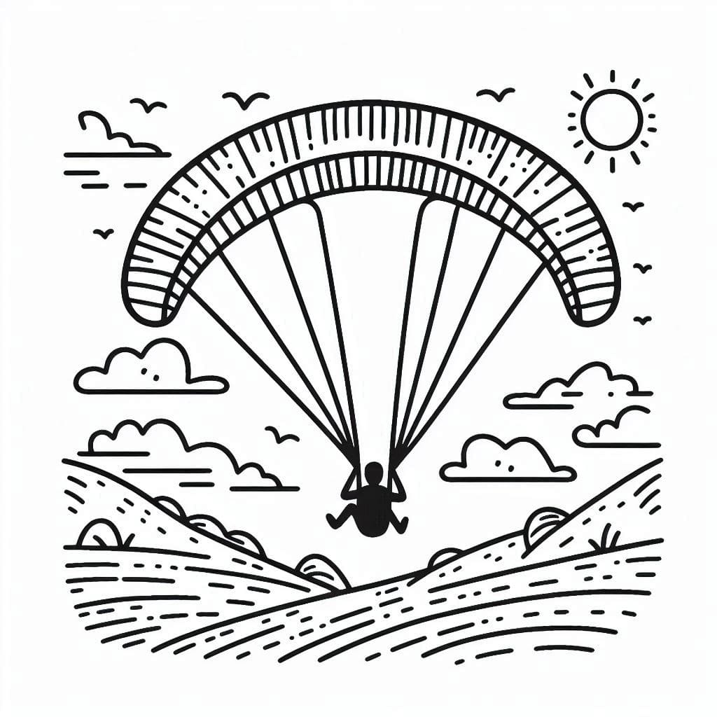 Paralayang dan matahari