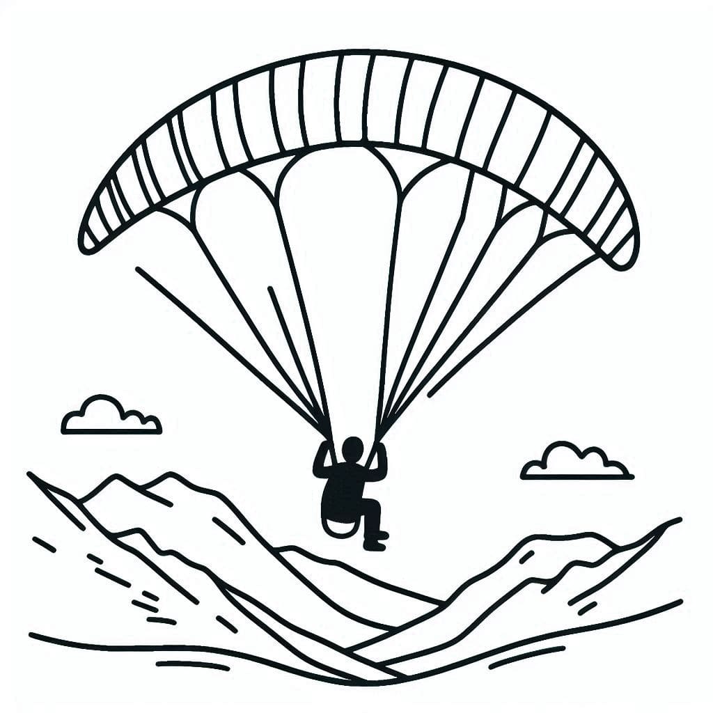 Paralayang di langit