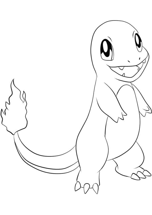 Pokemon Charmander yang tersenyum