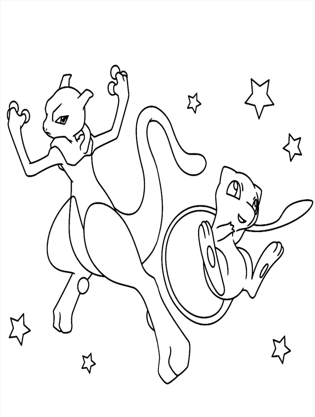 Pokemon Mew dan Mewtwo
