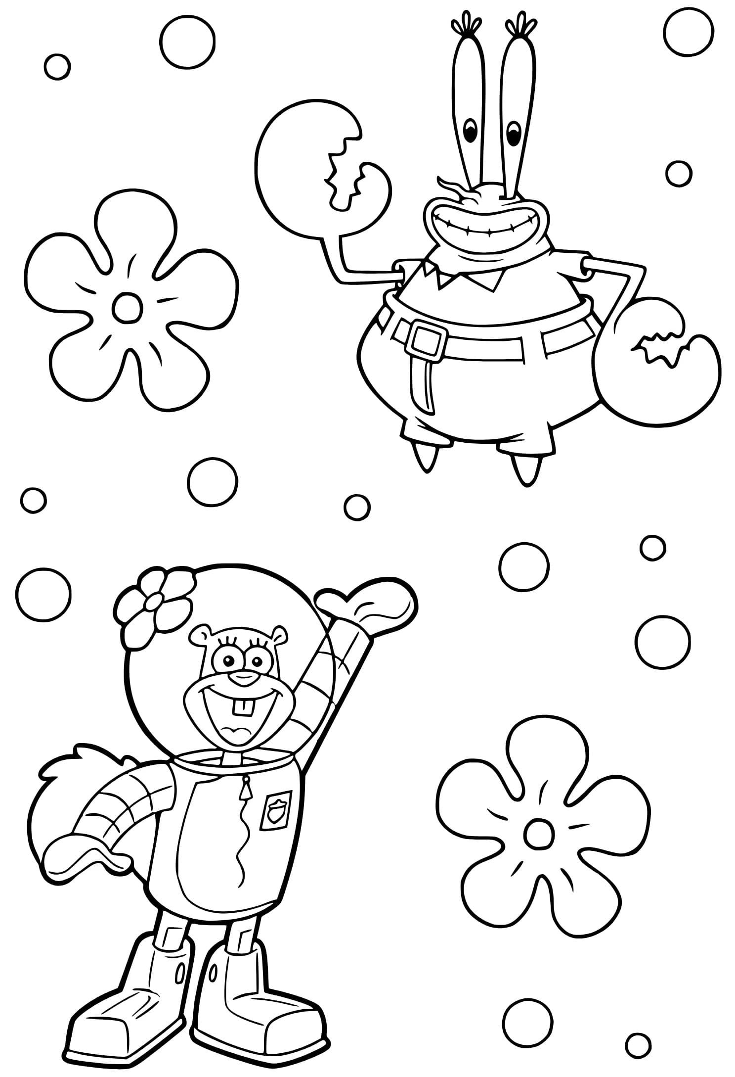 Sandy Si Tupai dan Tuan Krabs