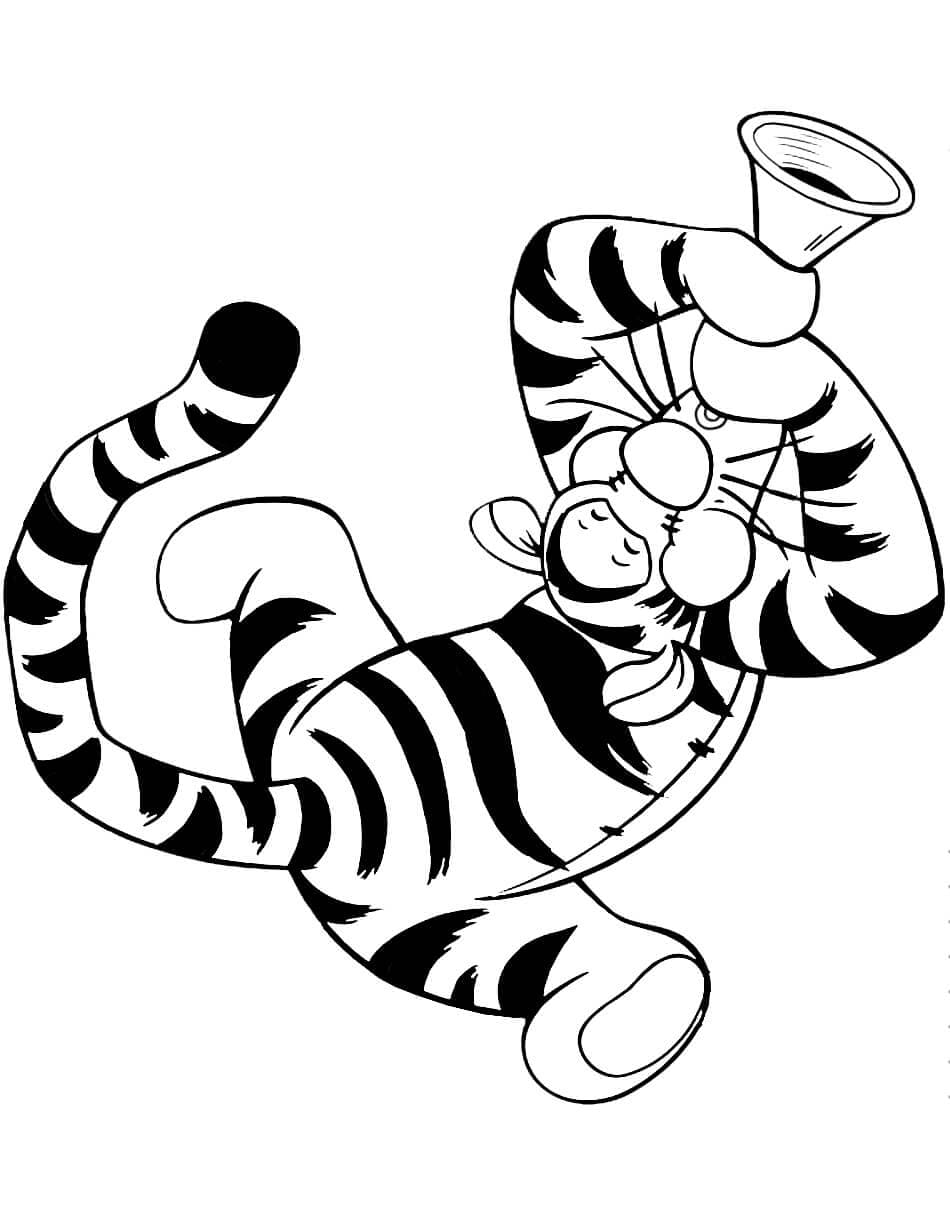 Tigger Memainkan Terompet