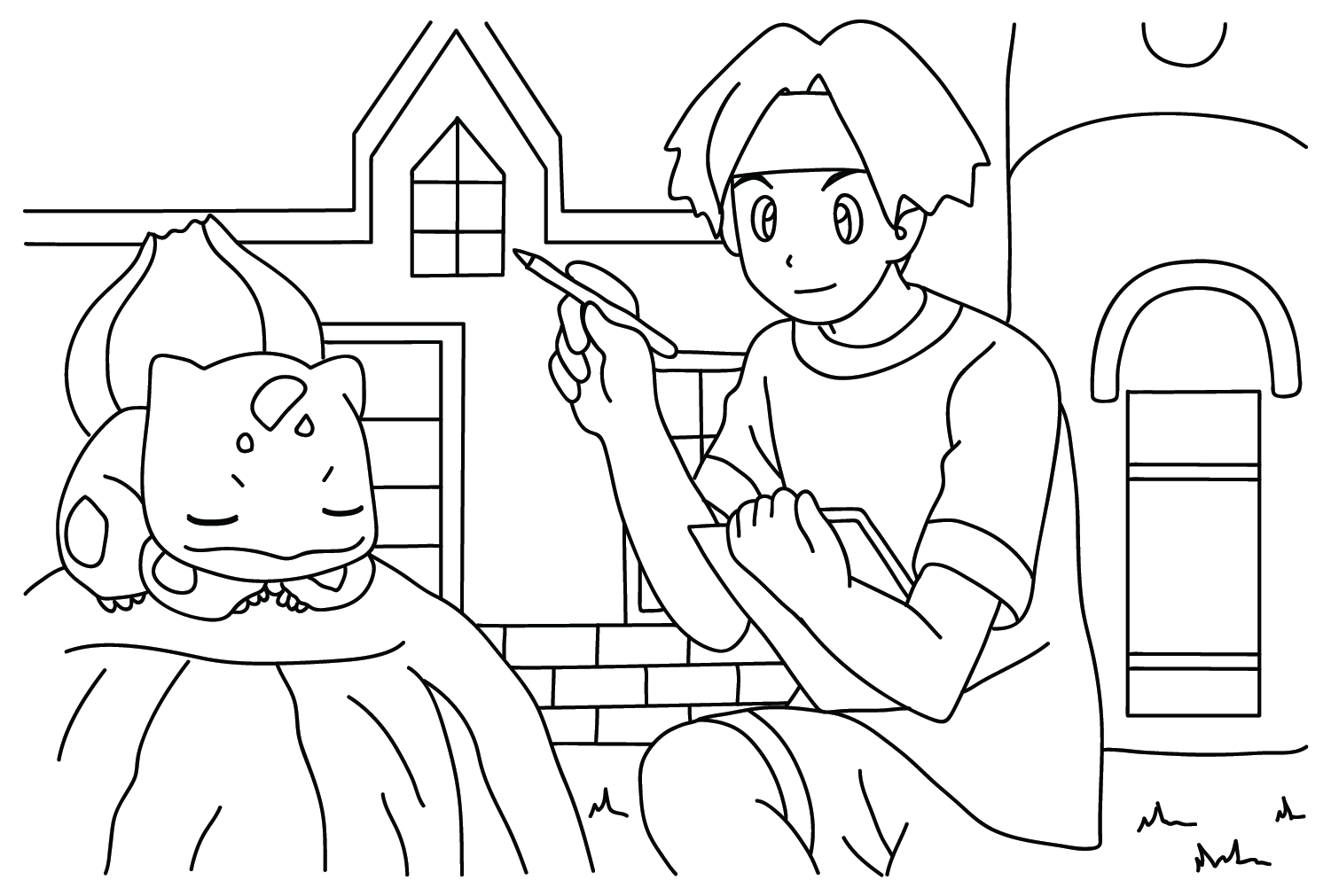 Tracey Sketchit dan Bulbasaur