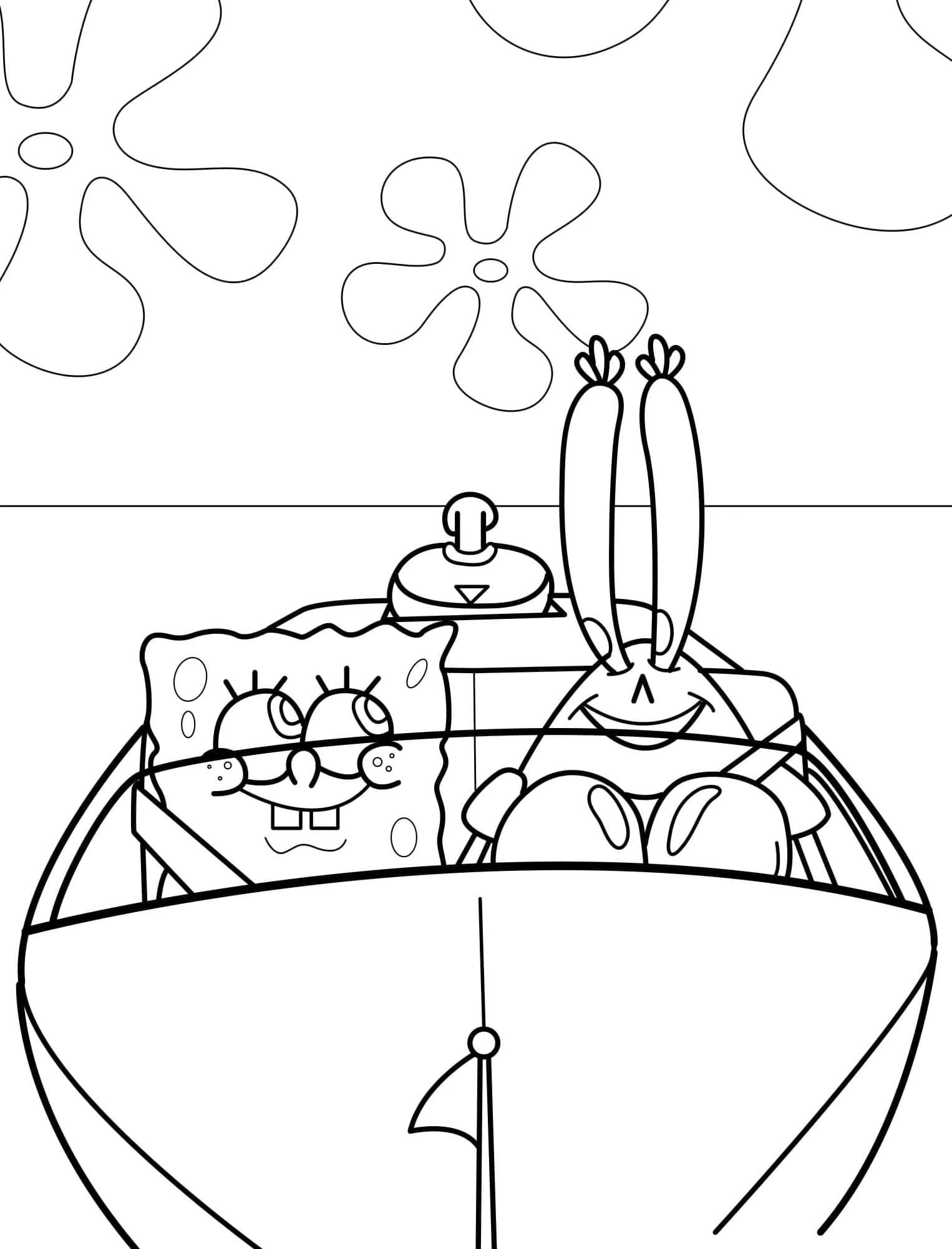 Tuan Krabs di atas kapal