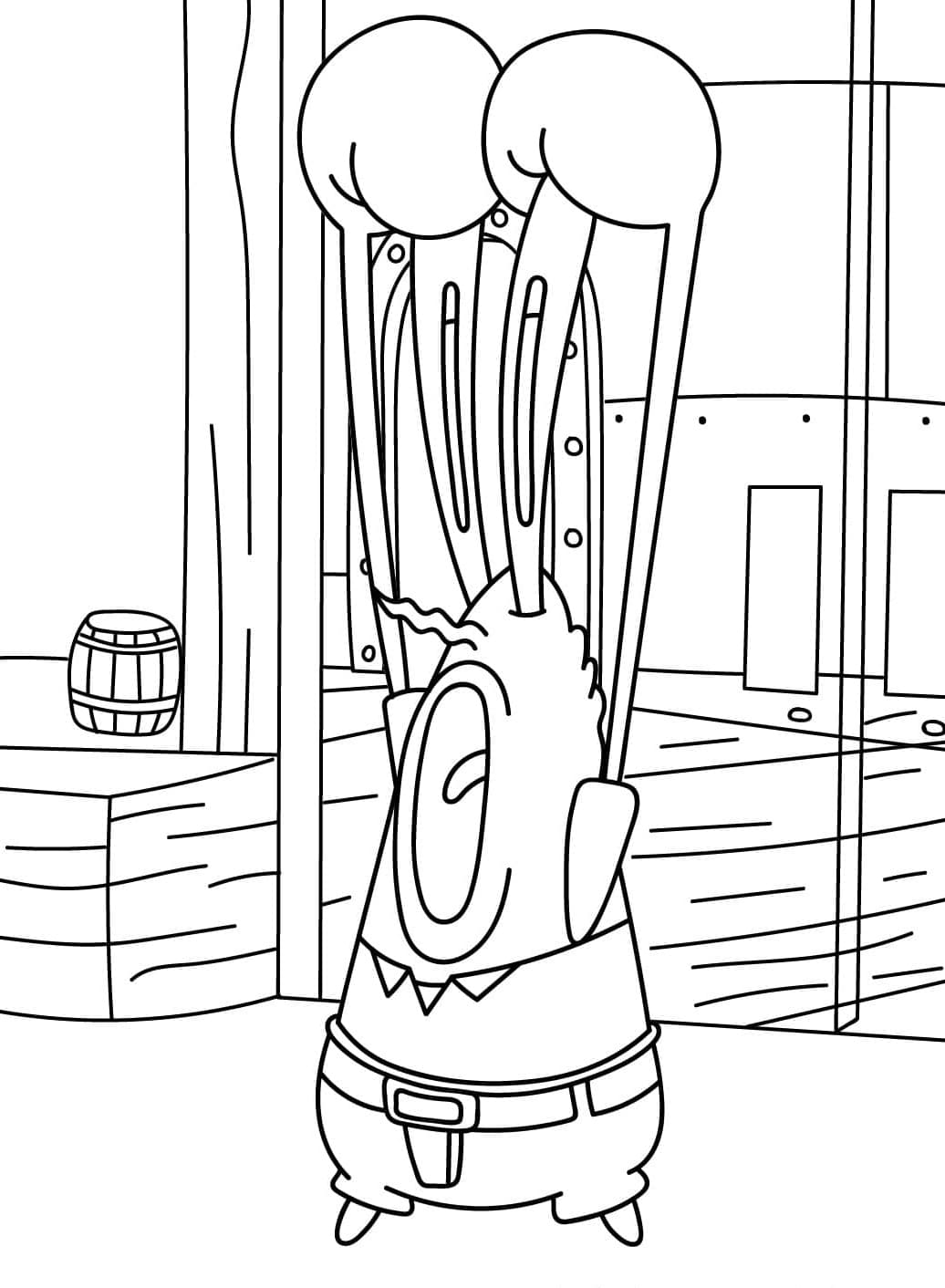 Tuan Krabs Mengantuk