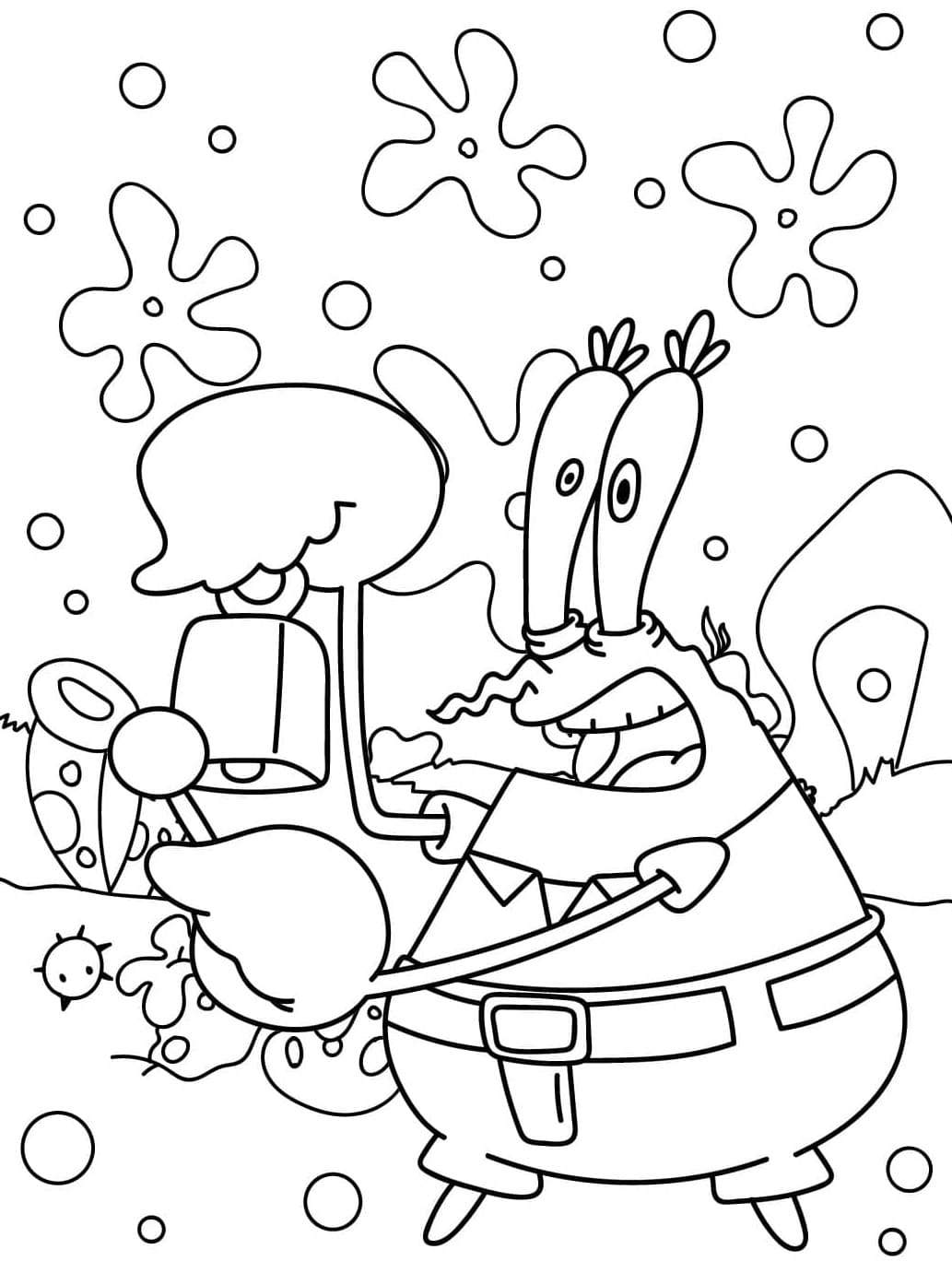 Tuan Krabs Mengetuk Bel