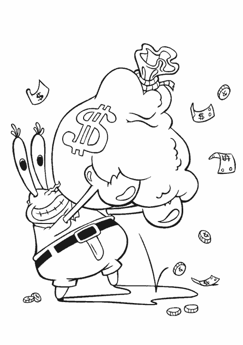 Tuan Krabs punya banyak uang