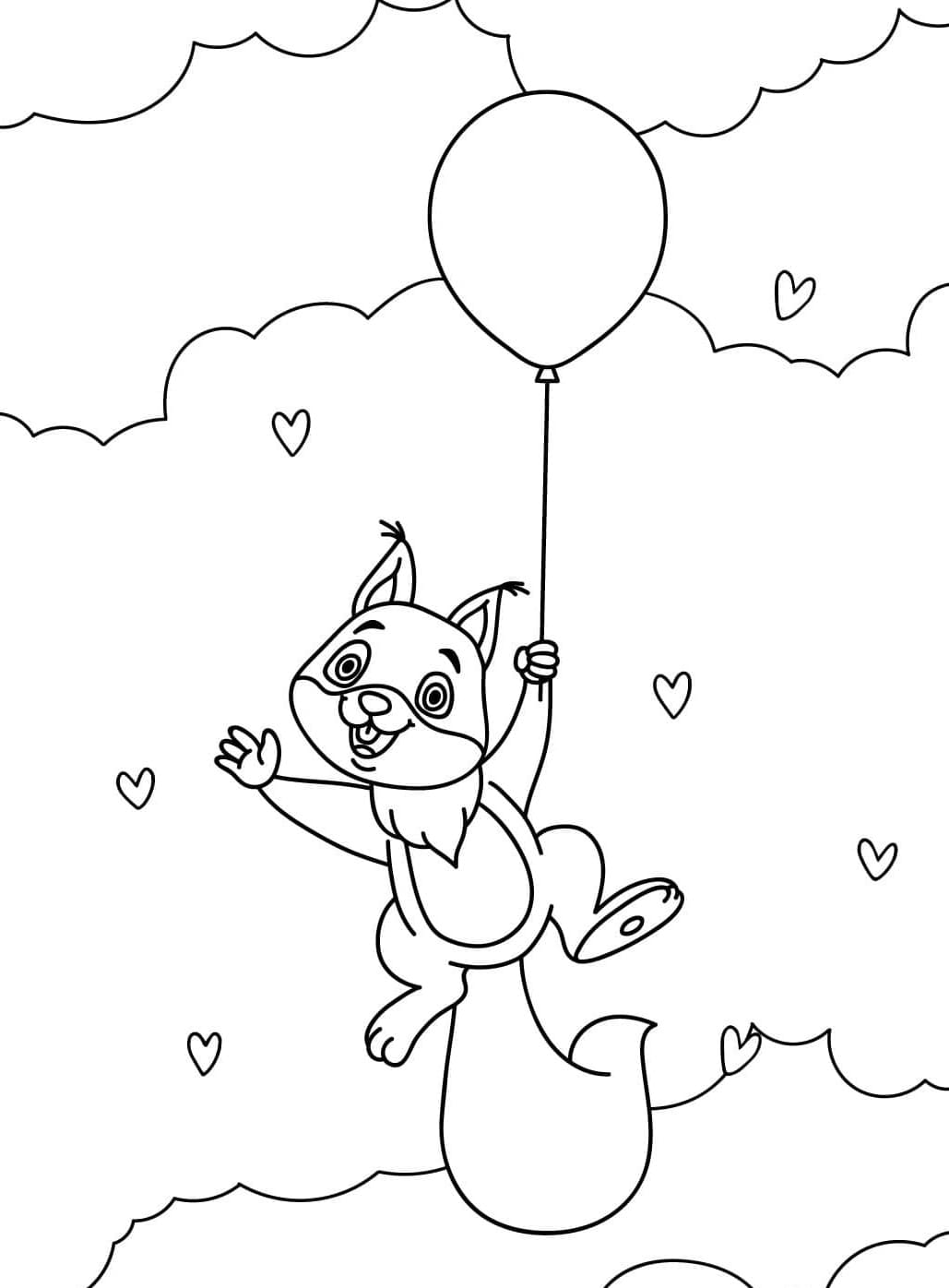 Tupai Bermain dengan Balon