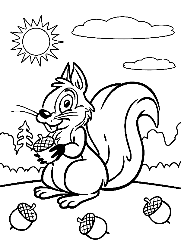 Tupai Kecil yang Bahagia