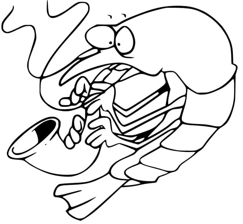 Udang Memainkan Terompet