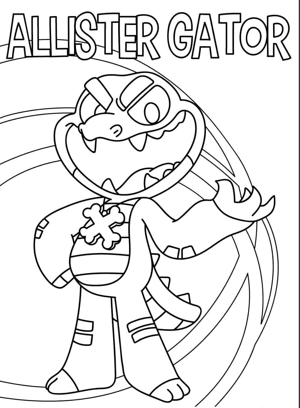 Allister Gator Dari Nightmare Critters