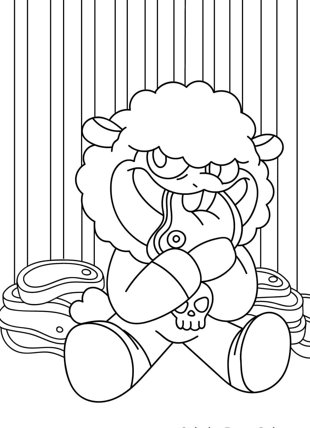 Baba Chops Menggerogoti Daging