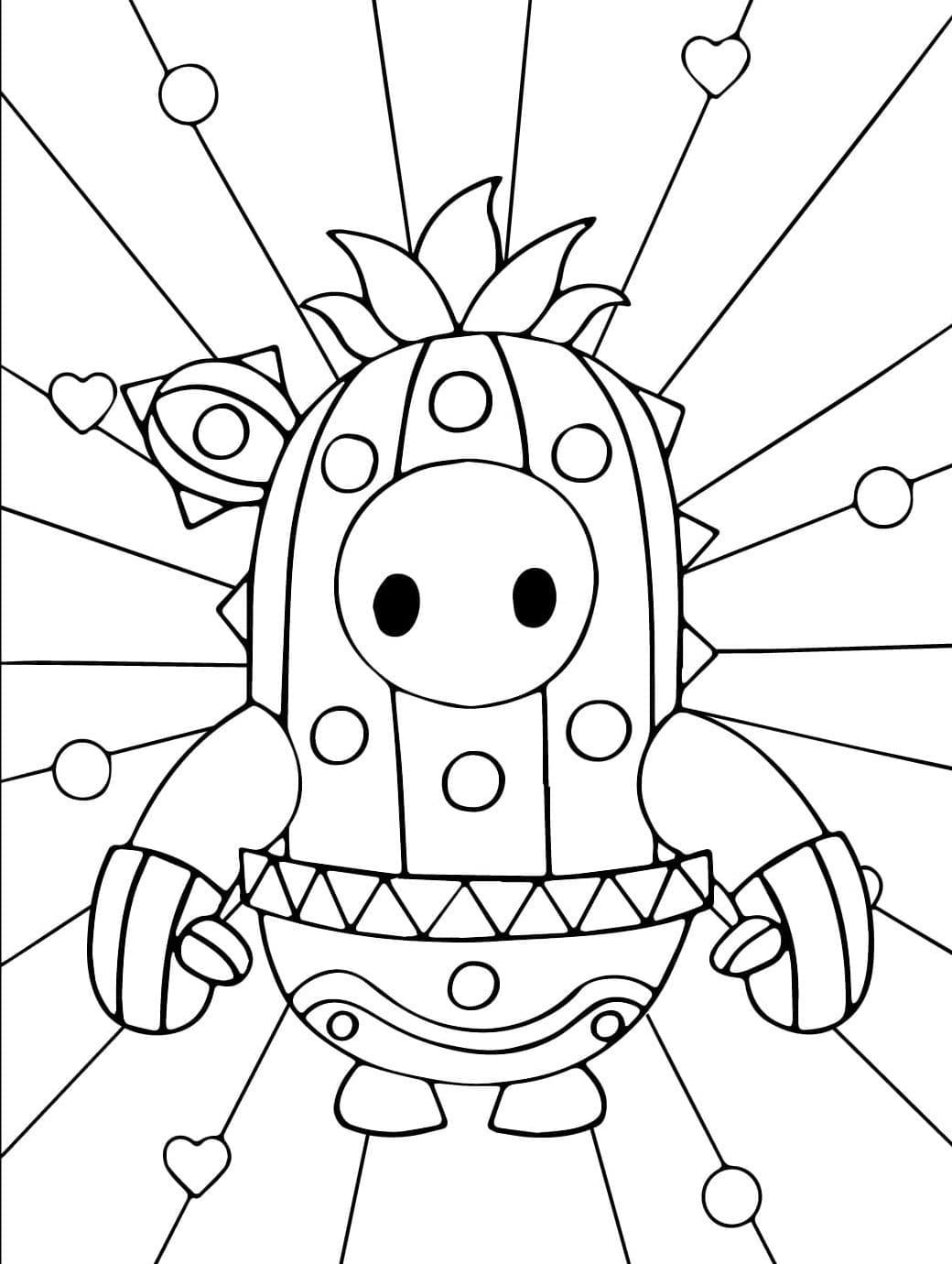 Fall Guys Cactus kulit