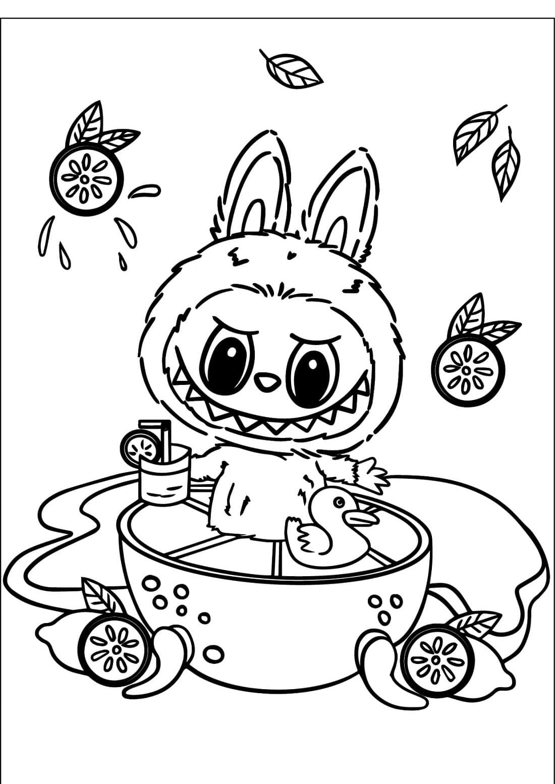 Labubu yang tersenyum