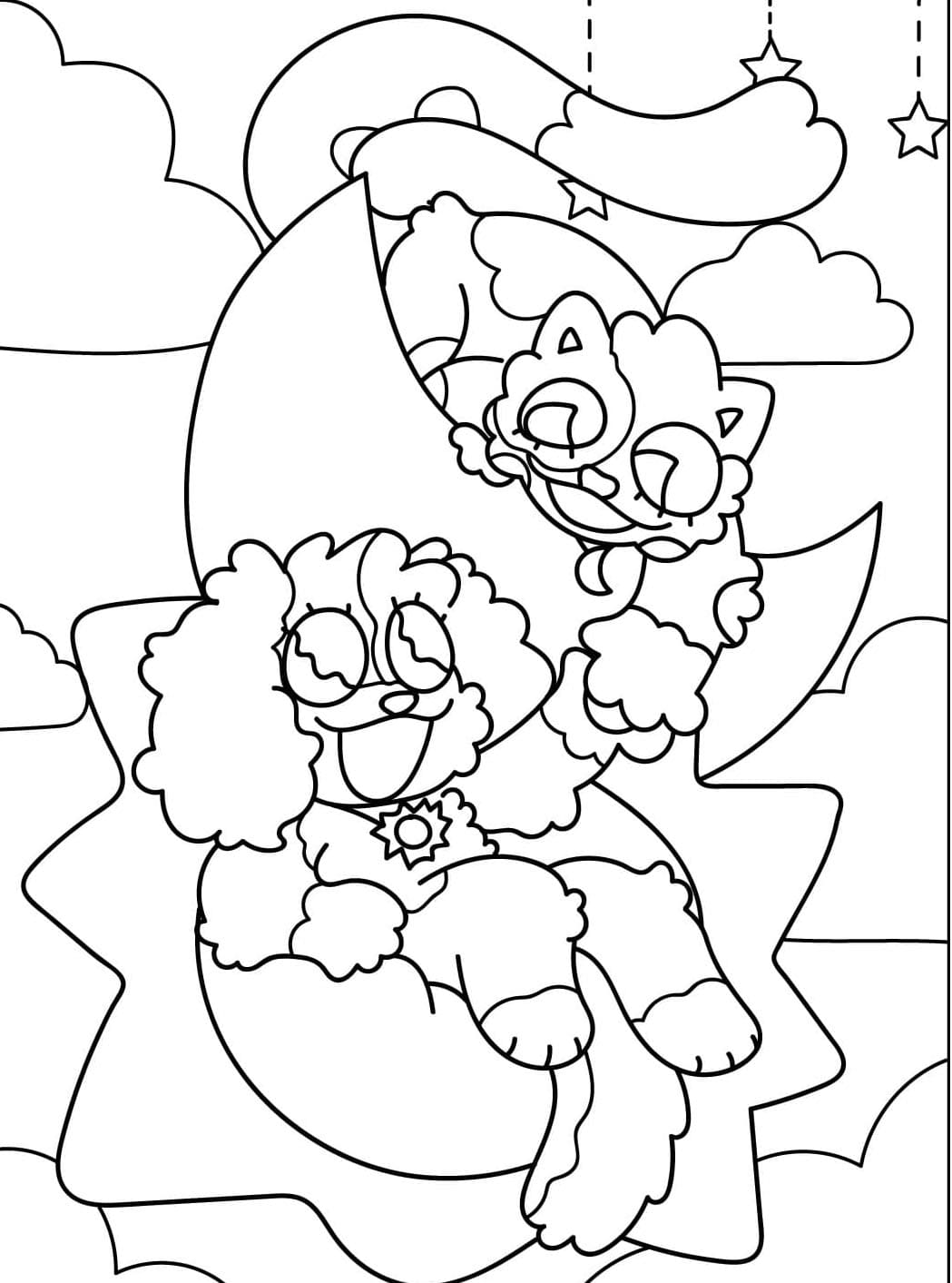 Menggambar Catnap dan DogDay