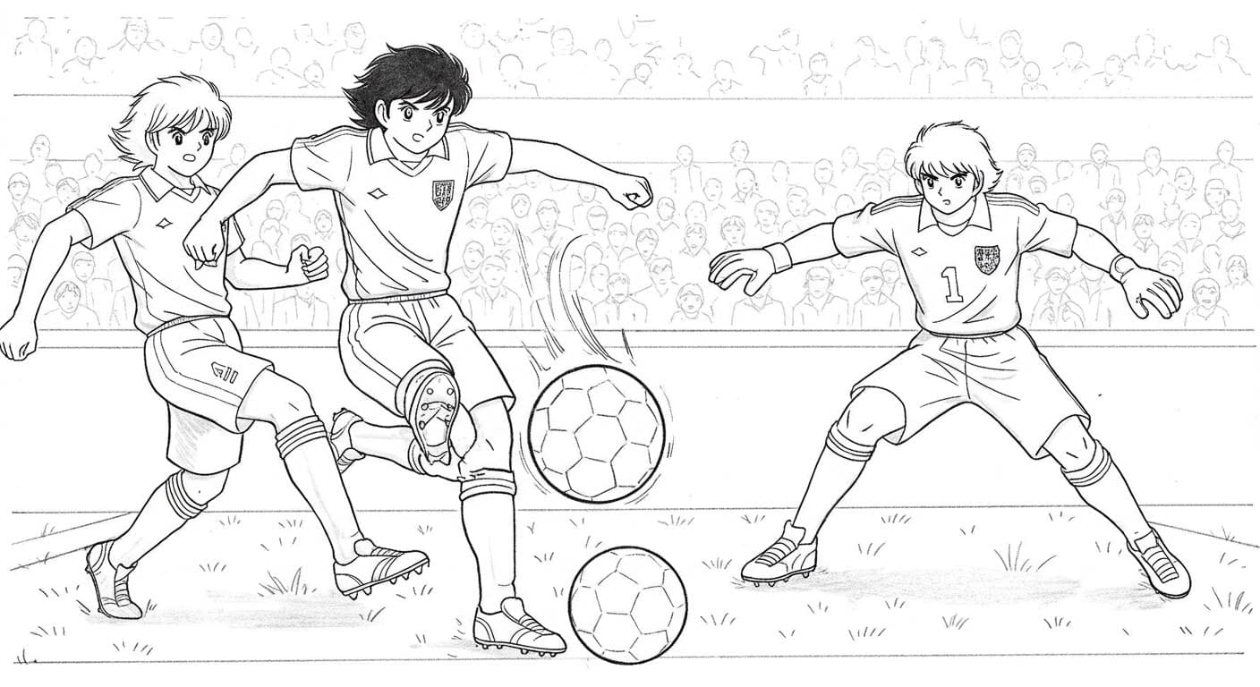 Sebuah pertandingan Tsubasa