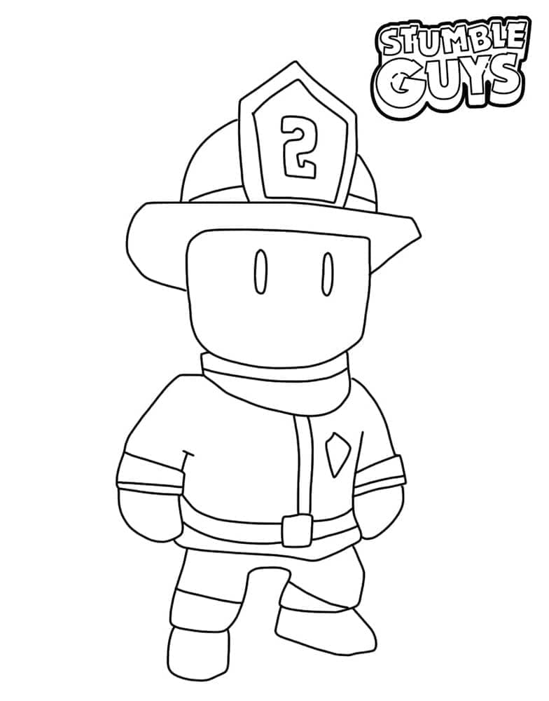 Stumble Guys Fireman Obor