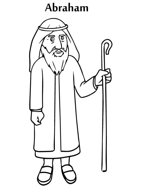 Abraham memegang tongkat