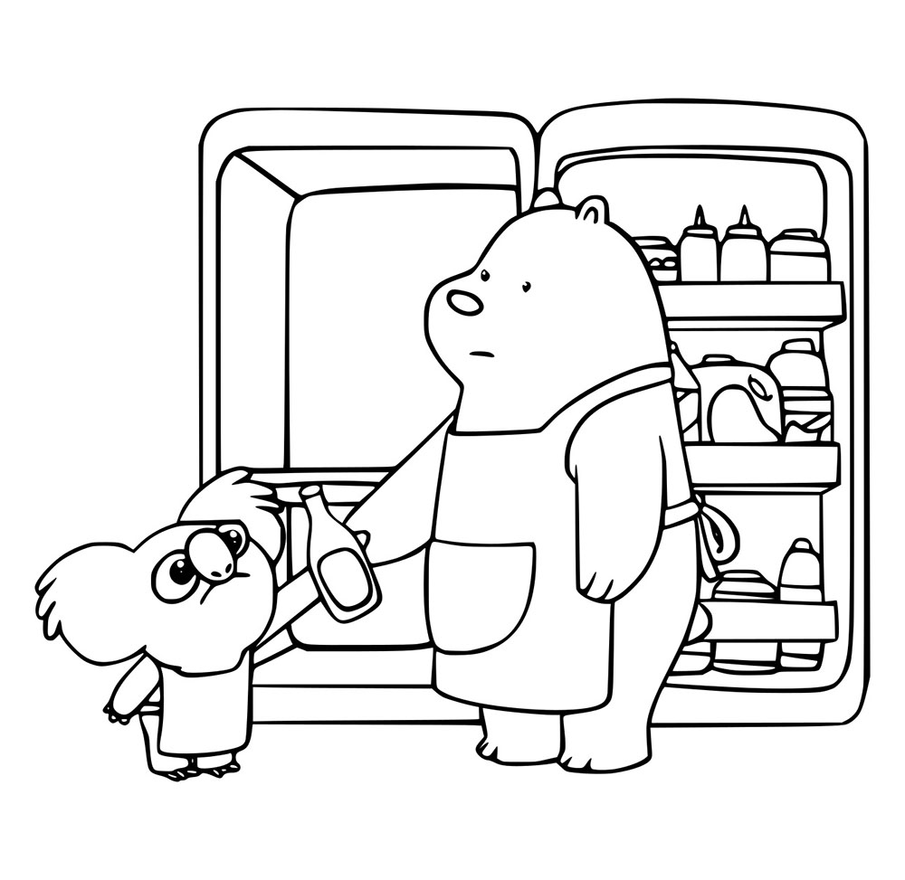 Beruang Es Memberi Nom Nom Sebotol Bir