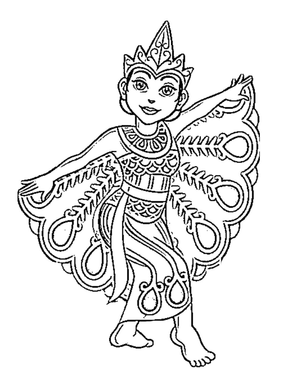 Cetak gambar Tari Merak