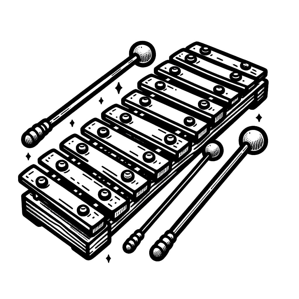 Cetak Xilofon sederhana