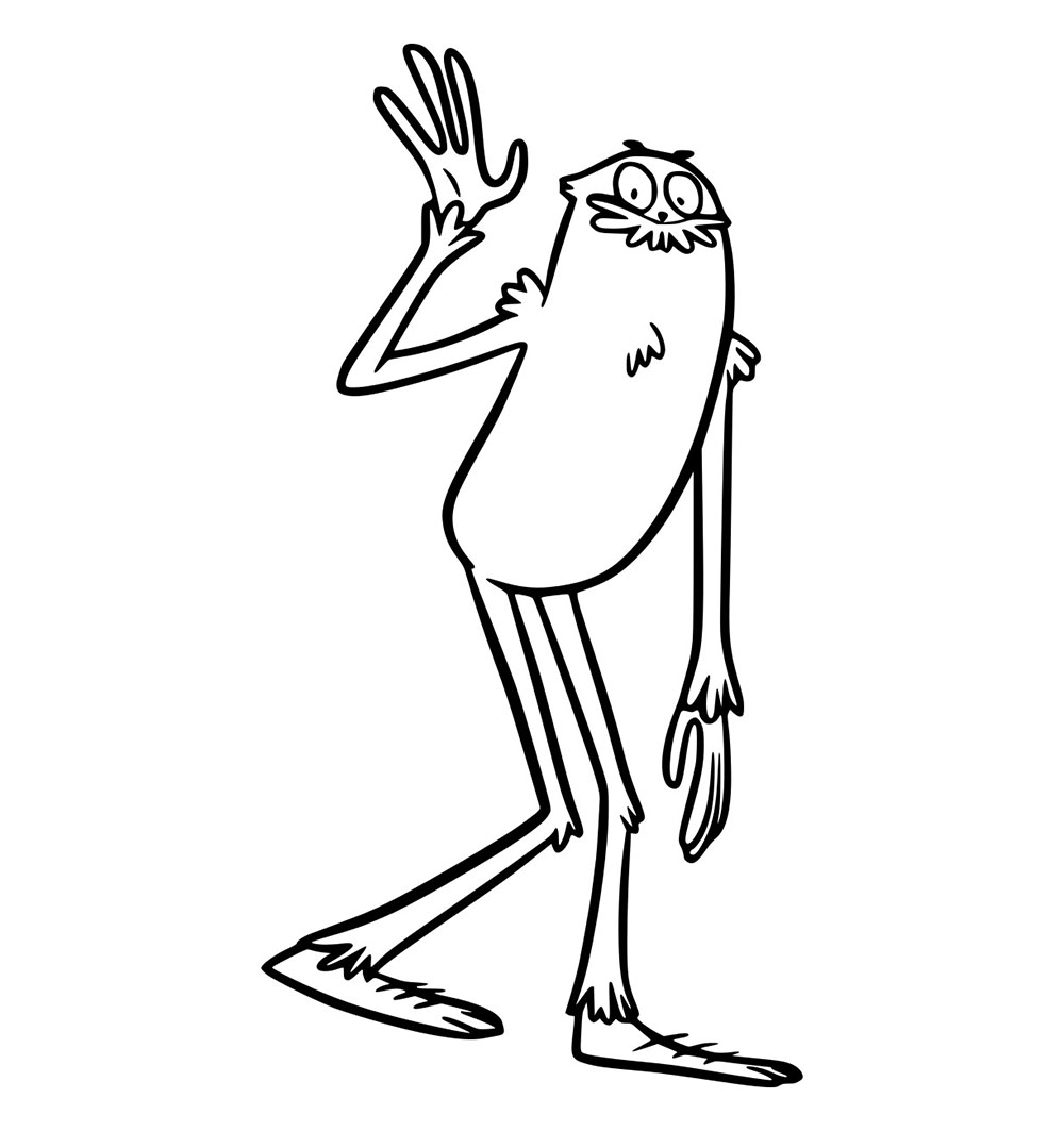 Charlie Bigfoot Melambaikan Tangan