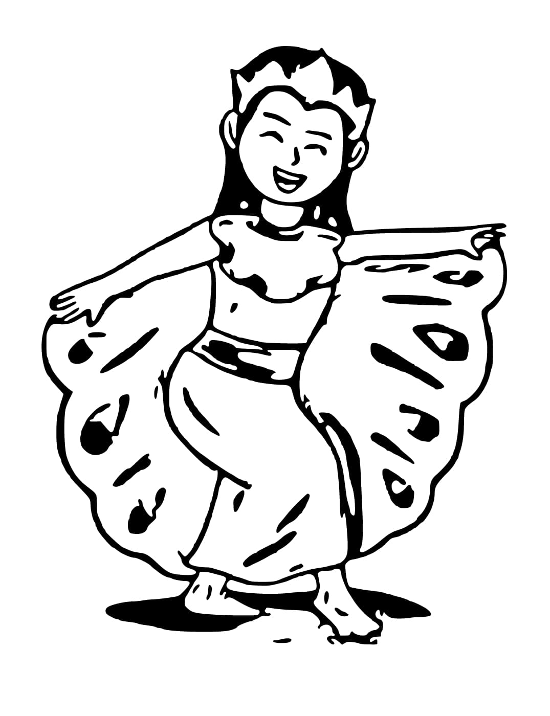 Dapat dicetak Tari Merak