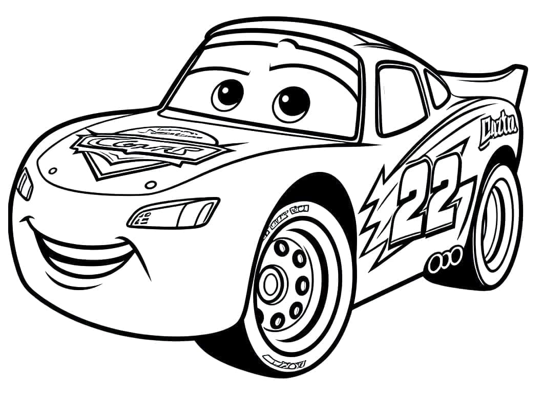 Gambar Lightning McQueen yang lucu