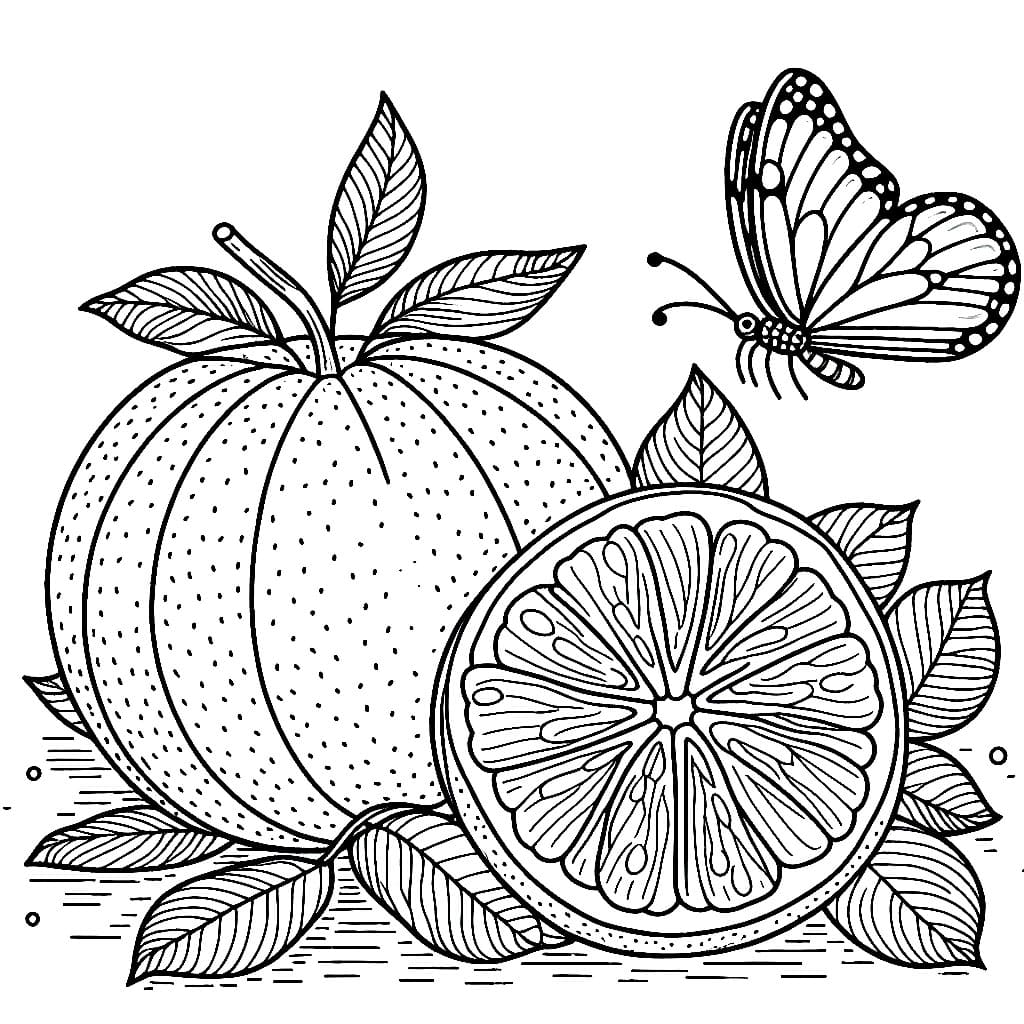 Jeruk bali dan kupu-kupu