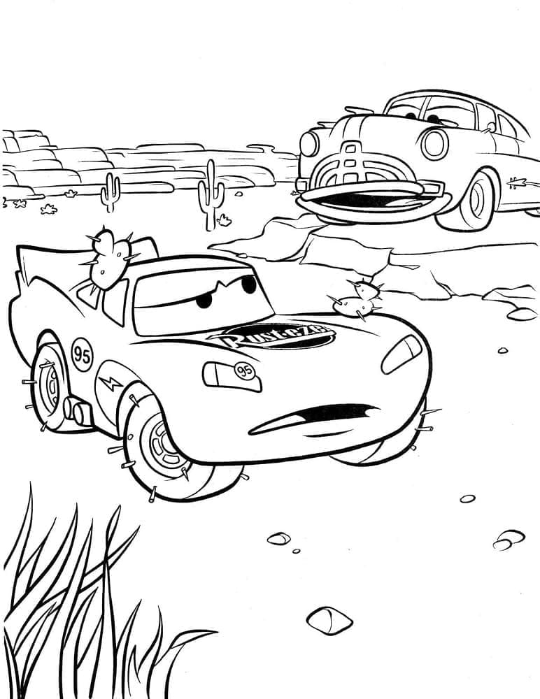 Lightning McQueen dan Doc Hudson